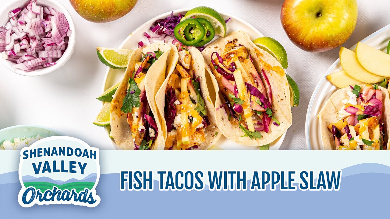 Fish Tacos with EverCrisp Apple Slaw