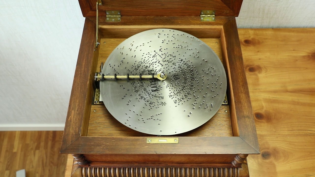 Kalliope Spieluhr mit 10 Glocken 33,6cm