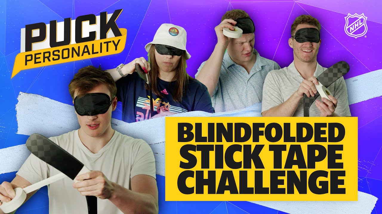 Blindfolded Stick Tape Challenge | Puck Personality