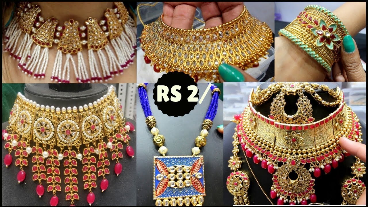 Imitation Jewellery Start Rs. 2/- |Bridal Jewellery  & Artificial Jewellery cheaper than Sadar Bazar
