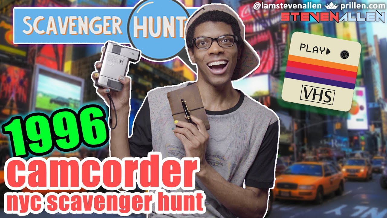 REAL 1996 Camcorder Scavenger Hunt with JVC GR-DV1 MiniDV NOT True VHS or Rarevision VHS Camera Apps