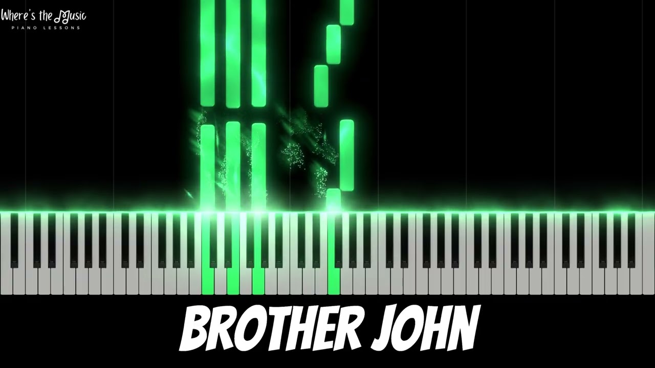Brother John (Notes Only) - Alfred’s Basic Adult Piano Book 1