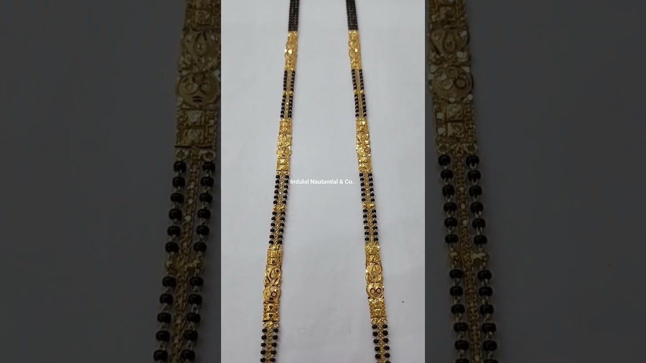Mangalsutra chain weight gm 17.250 Hallmark Gold 22 carat New Jewellery Design latest Collection