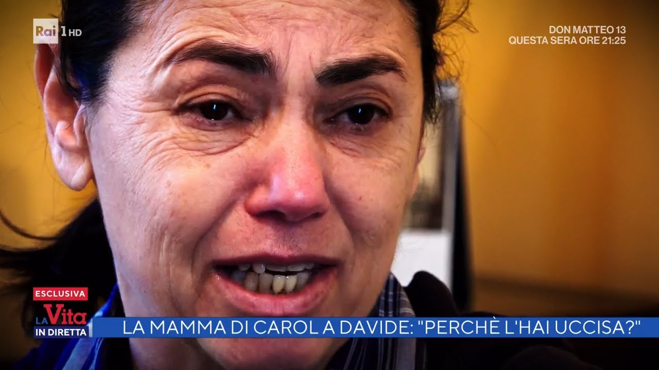 Omicidio Carol Maltesi, le dichiarazioni della mamma - La vita in diretta 31/03/2022