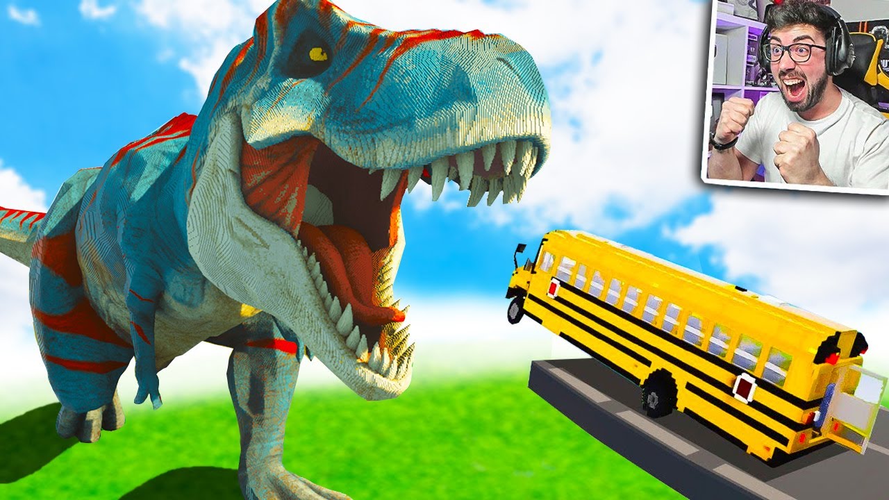 COCHES vs T-REX 💥 | Teardown Mods
