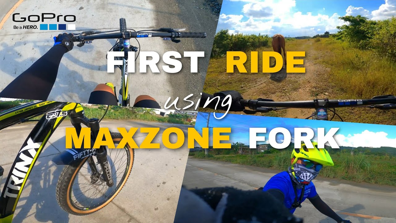 First ride using MAXZONE Air Suspension Fork | GOPRO HERO8