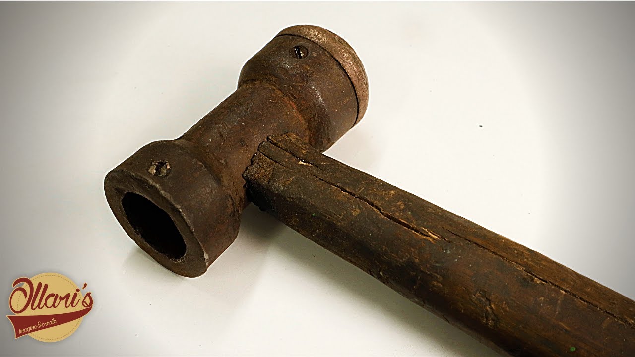 Old Rusty Soft Faced Hammer Restoration [Without grinding]