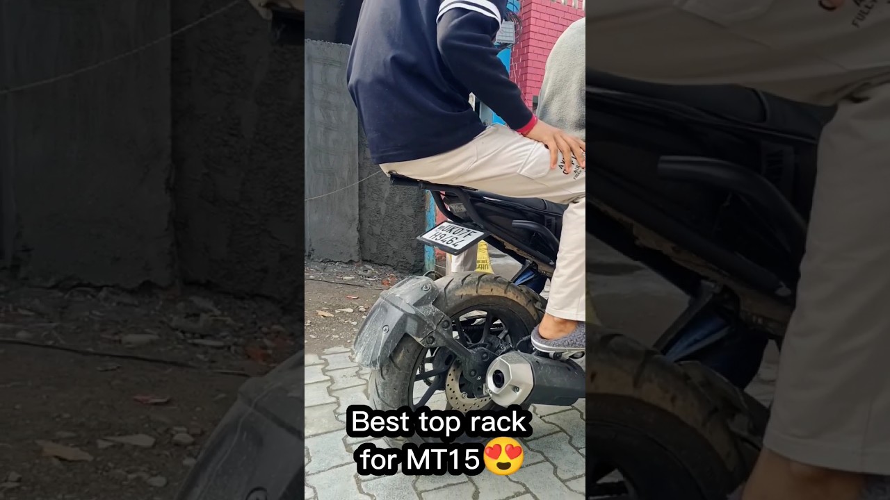 BEST top rack for mt 15 v2 😍 yamaha mt 15 modification 🔥 #fzboymodified #toprack #mt15