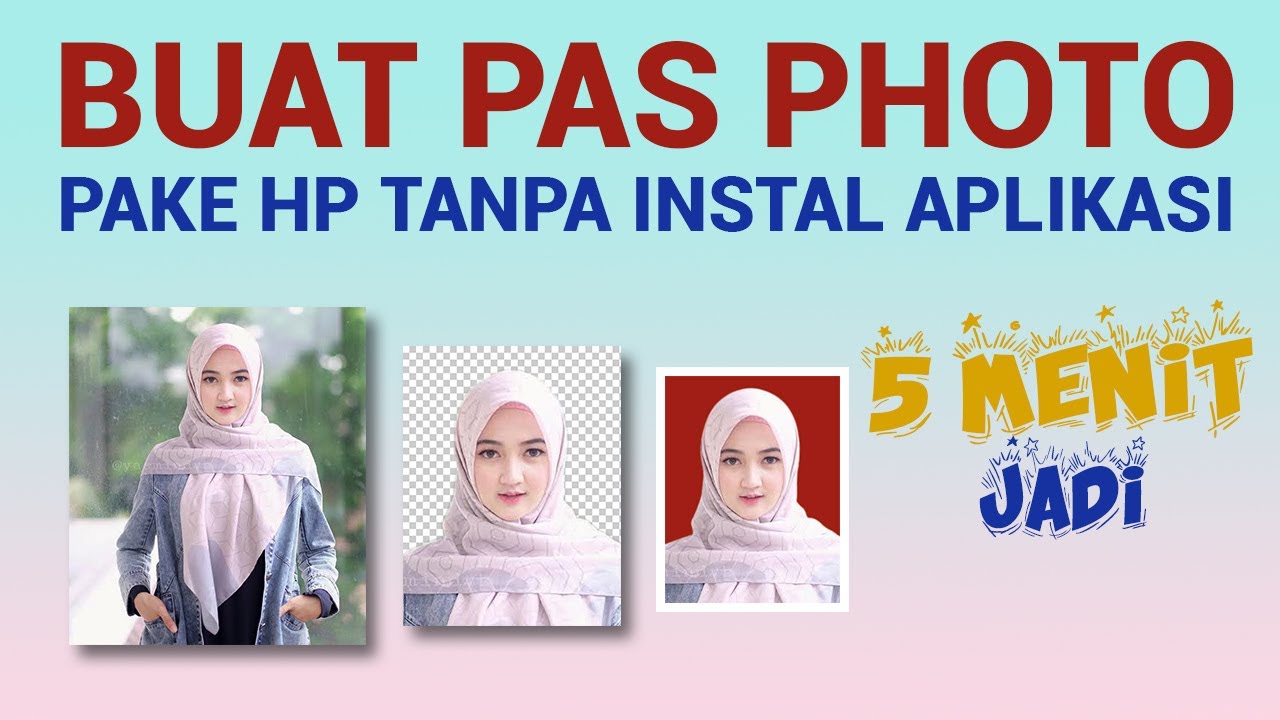 Cara Cepat Buat Pas Foto Sendiri di HP Android Tanpa Harus Install Aplikasi
