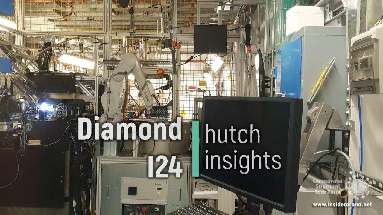 Tour of Diamond beamline I24, where structures are measured using synchrotron X-ray radiation