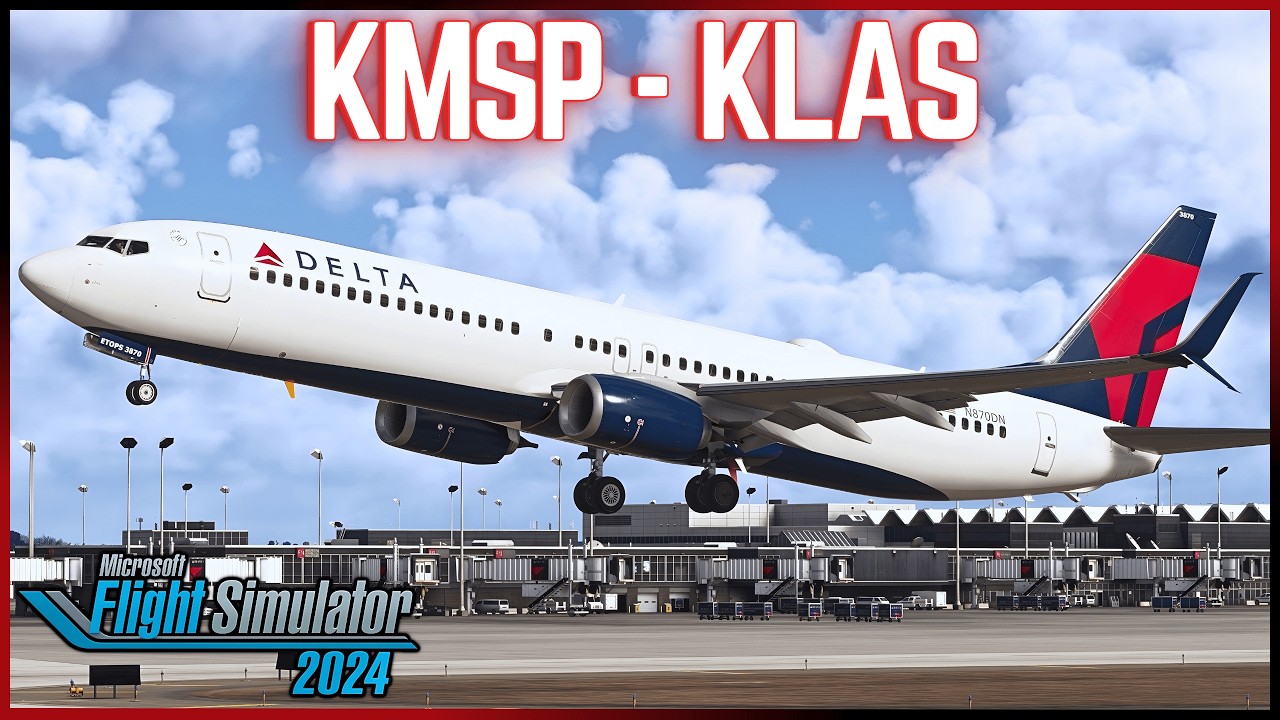 MSFS LIVE | PMDG B737-900ER | Delta Ops | Minneapolis-St. Paul (MSP) ✈︎ Las Vegas (LAS) #msfs2024