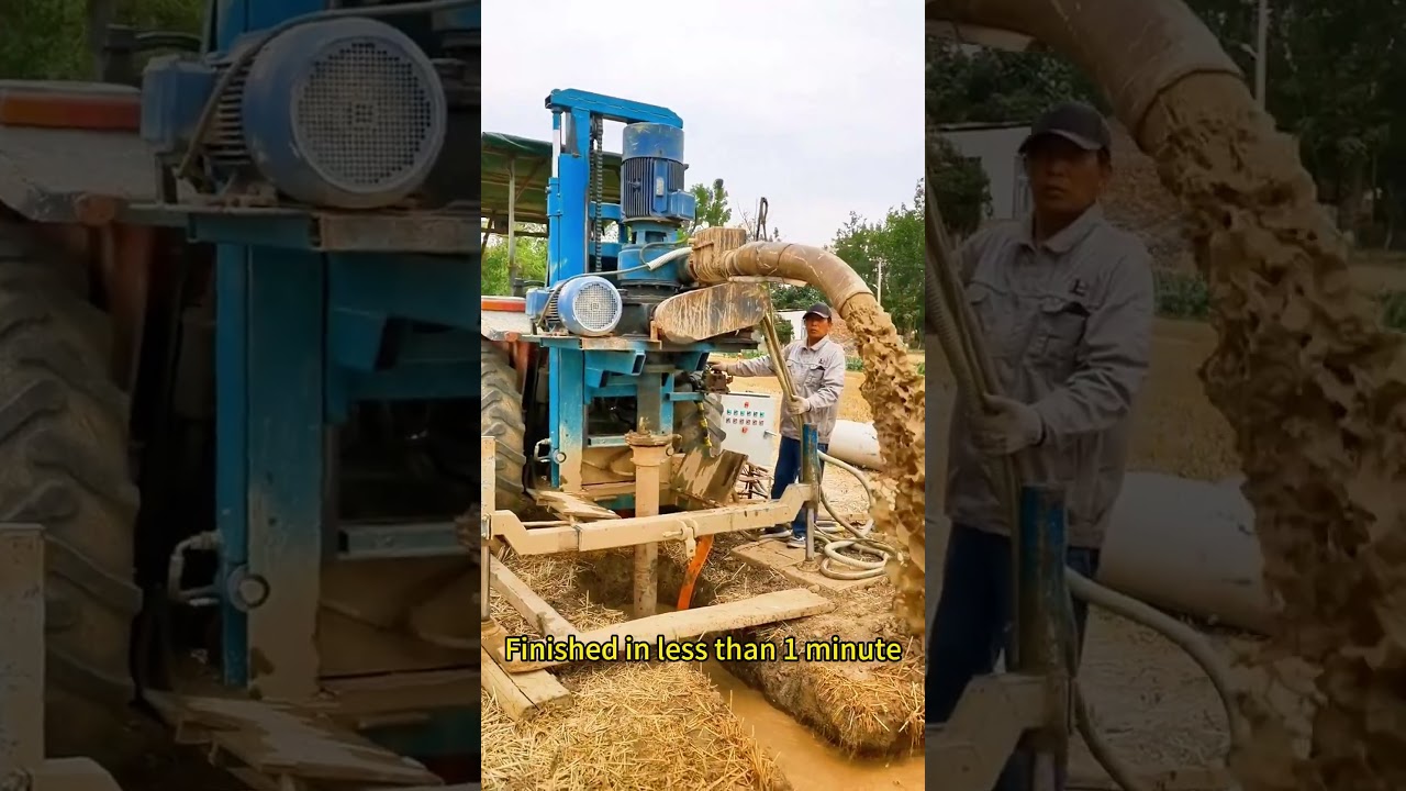 How long does it take to drill a 30-meter well? This drilling rig will surprise you