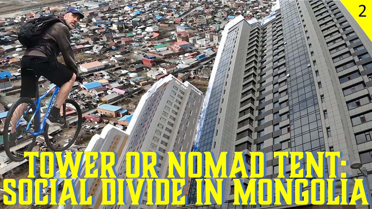🚲A CONFRONTING SOCIAL CONTRAST between TWO WORLDS in ULAANBAATAR #Mongolia #nomad