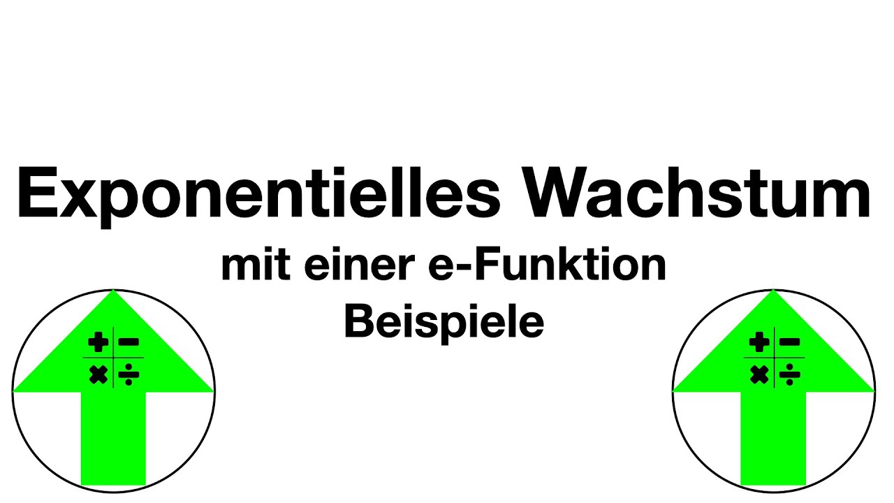 Exponentielles Wachstum mit der e-Funktion- Beispiel