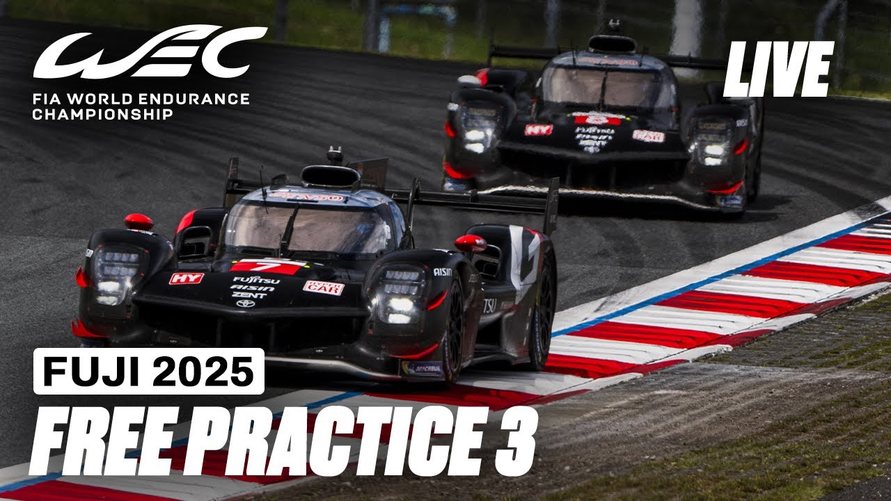 LIVE Free Practice 3 (English) I 6 Hours of Fuji 2025 I FIA WEC