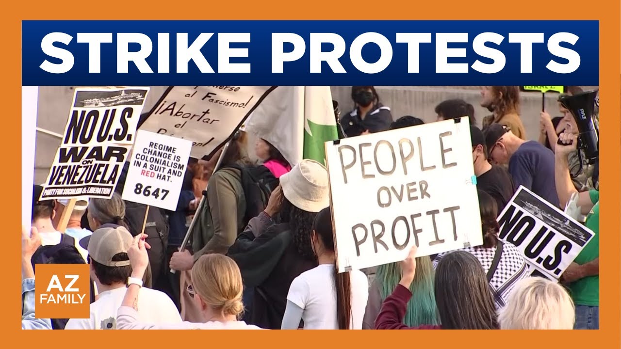 Protesters gather in Phoenix to denounce U.S. military strikes in Venezuela