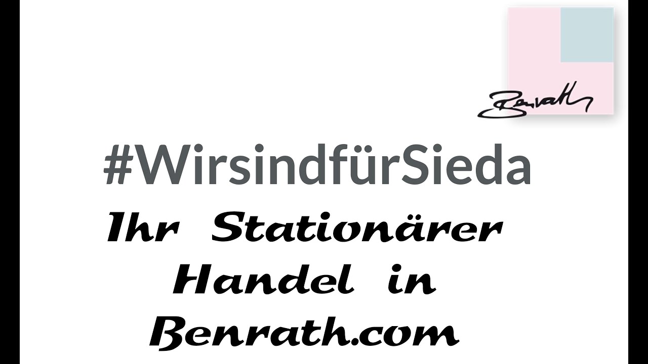 #WirsindfürSieda Stationärer Handel in Düsseldorf Benrath
