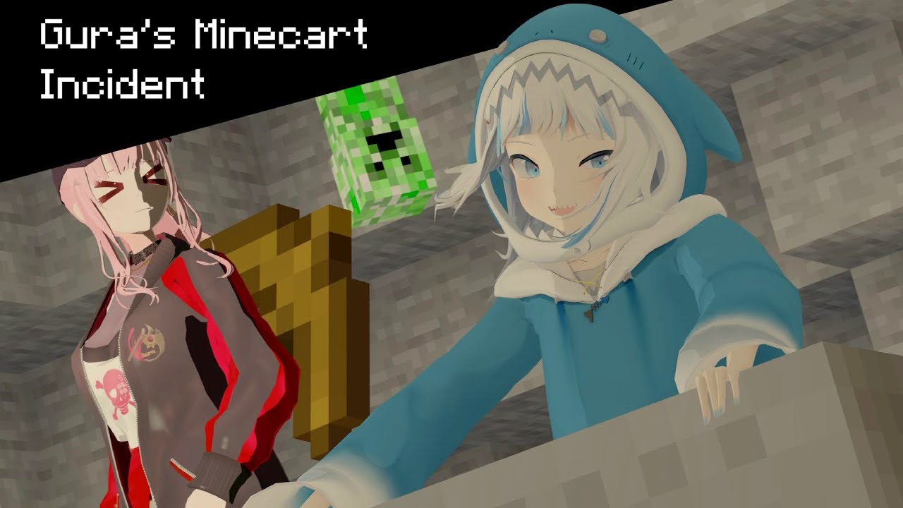 Gura's minecart incident | Hololive fan-animation