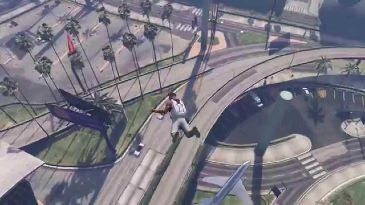 Parachute jump From a Car jump : GTA 5 video