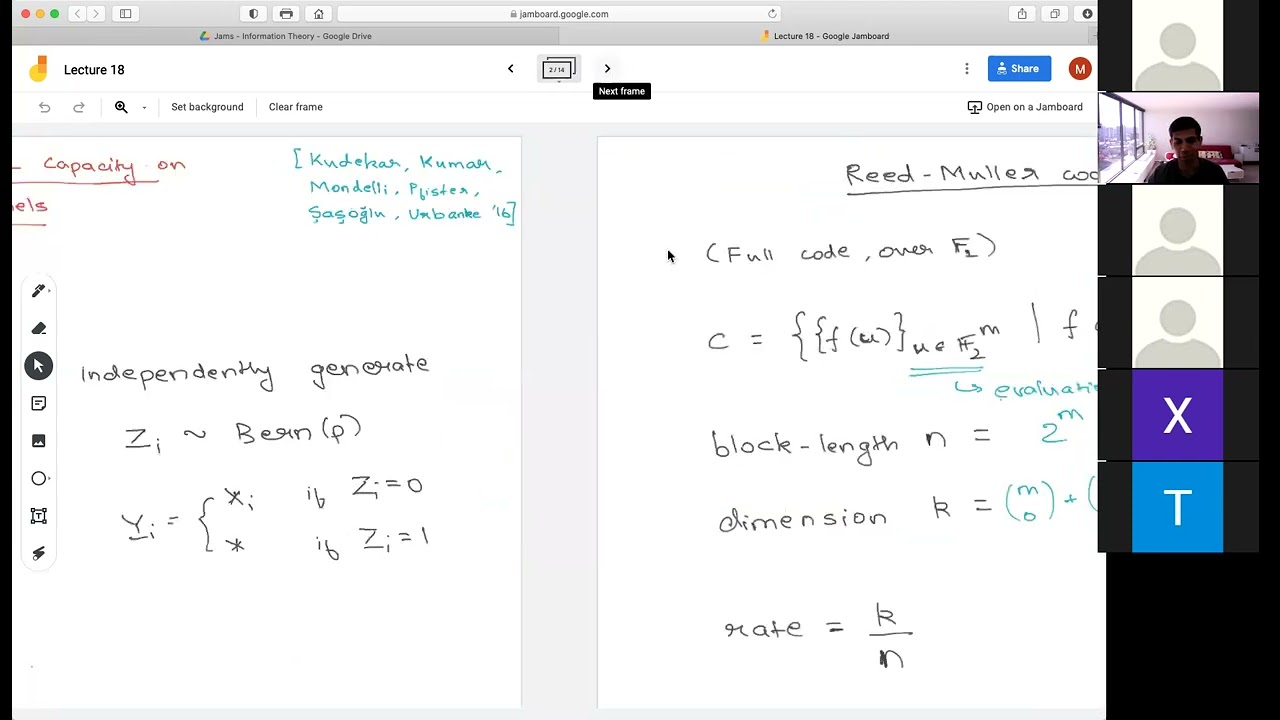 Lecture 18: Reed-Muller codes achieve capacity for erasure channels