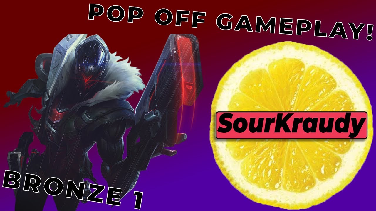 Bronze 1 Jhin Pop Off Full GamePlay! - @sourkraudy