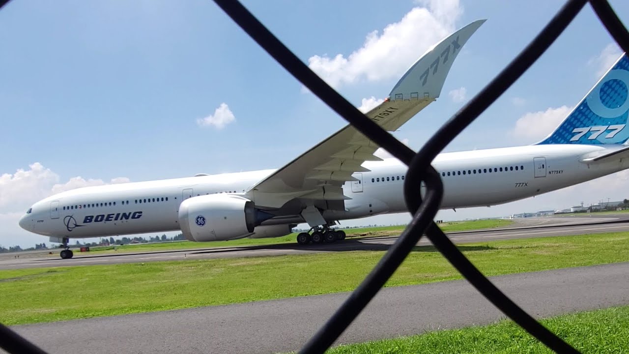 BOEING 777-9 Despega el Avion mas grande del mundo Aeropuerto De Toluca pruebas de vuelo agosto4 24