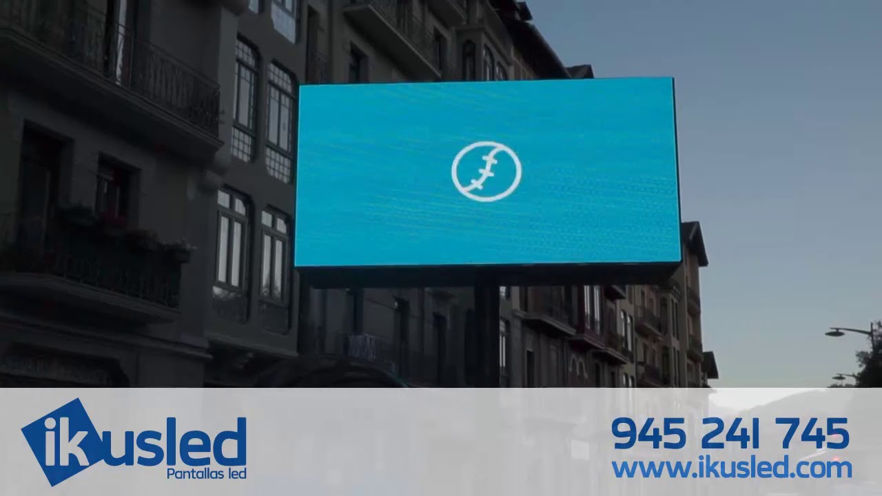 Pantallas led de doble cara para publicidad exterior Smart City