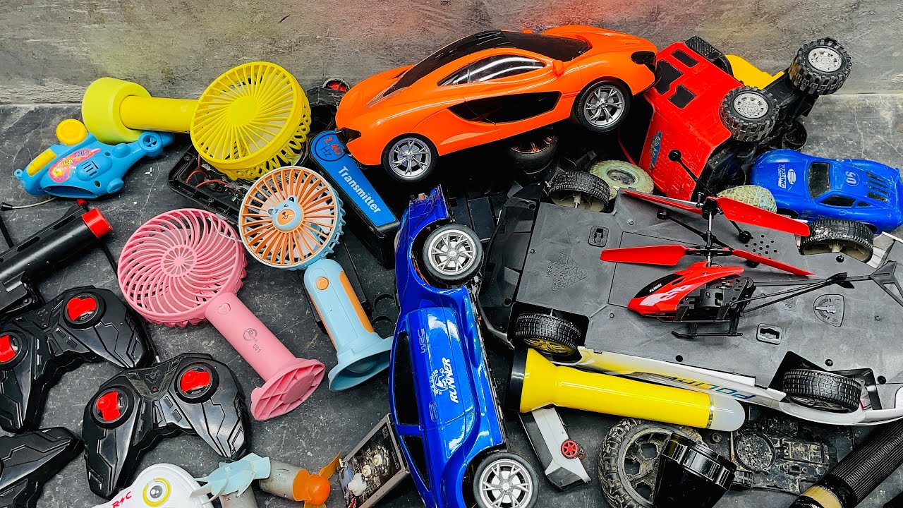 Breaking And Opening toy diy dc motor fan 🚒🚕🚘