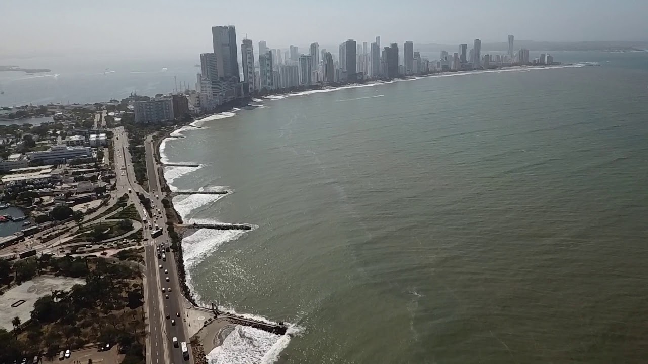 Interesting coastal processes at Cartagena de Indias, Colombia
