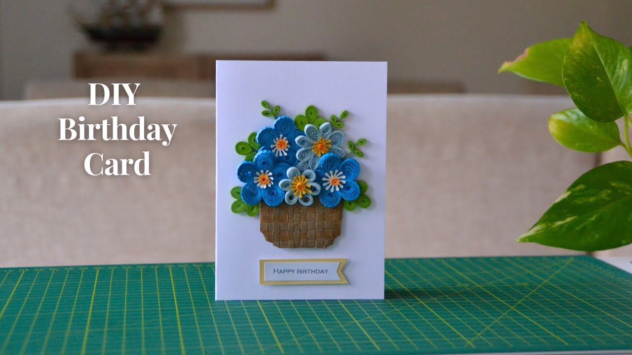 DIY BIRTHDAY CARD | How to Make a beautiful Greeting Card for Birthday | Step by Step Tutorial