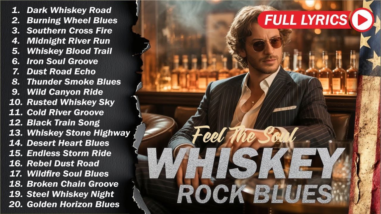 🥃 Whiskey Blues Rock 🍂 The Best of Classic Blues Songs | Relaxing Guitar & Soulful Rock Music