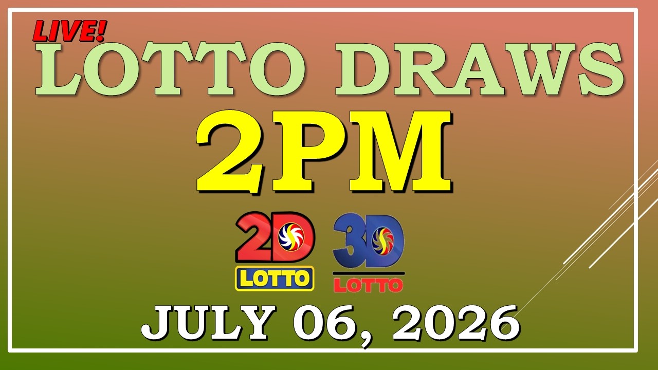 LOTTO RESULT 2PM DRAW ,  JULY 06, 2026@LottoResultTV15K