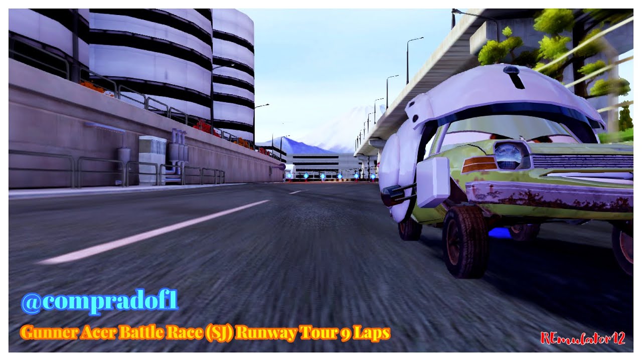 Cars 2 The Video Game | Gunner Acer - Battle Race (SJ) | Runway Tour 9 Laps