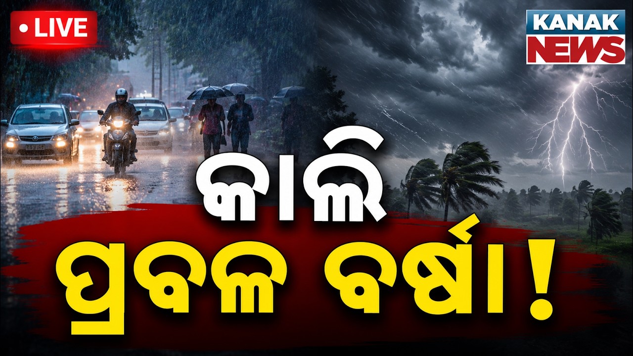 🔴 କାଲି ପ୍ରବଳ ବର୍ଷା! Heavy Rain Warning For Odisha Tomorrow | IMD Weather Forecast & Update