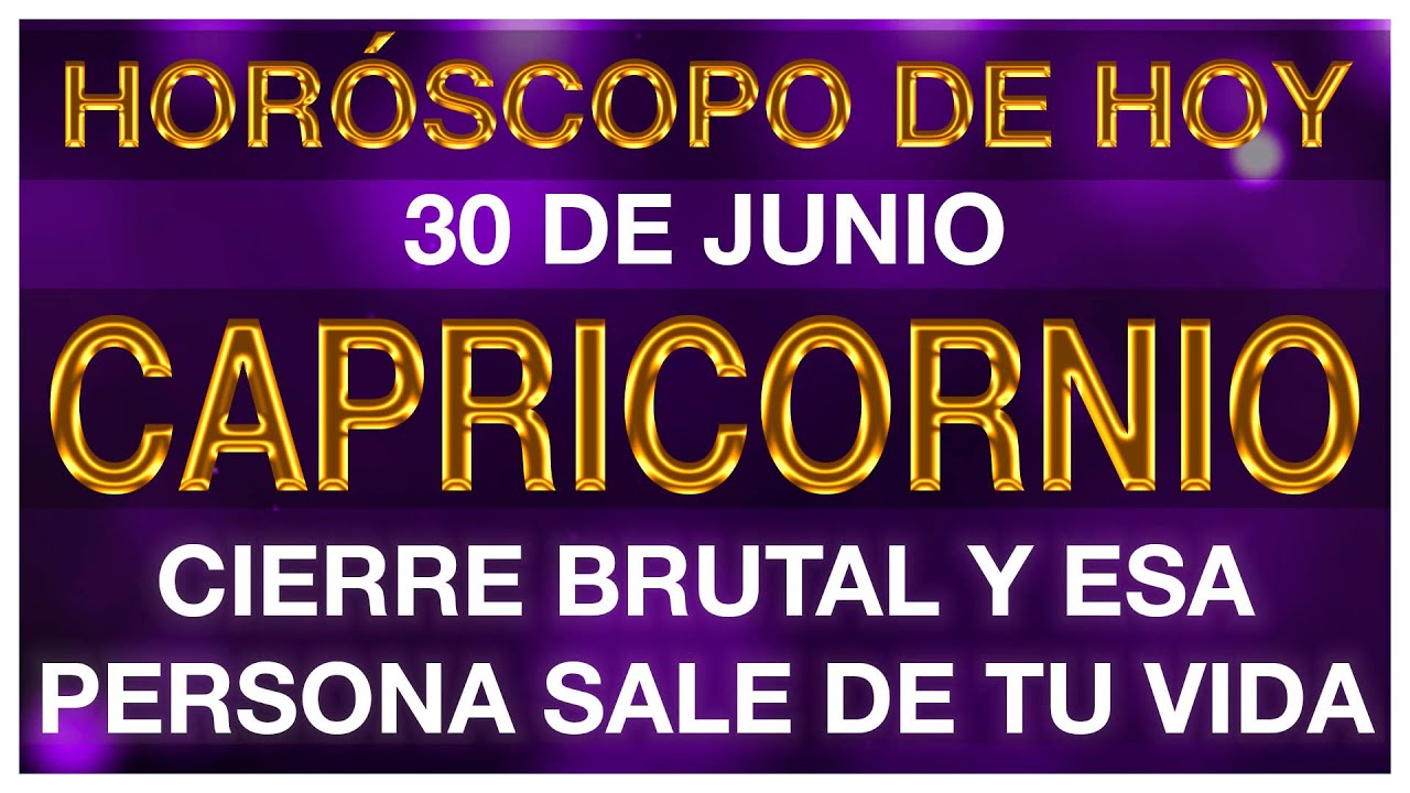 HORÓSCOPO CAPRICORNIO HOY 💥😲💵 30 DE JUNIO 2025 - HOROSCOPO DIARIO CAPRICORNIO TAROT