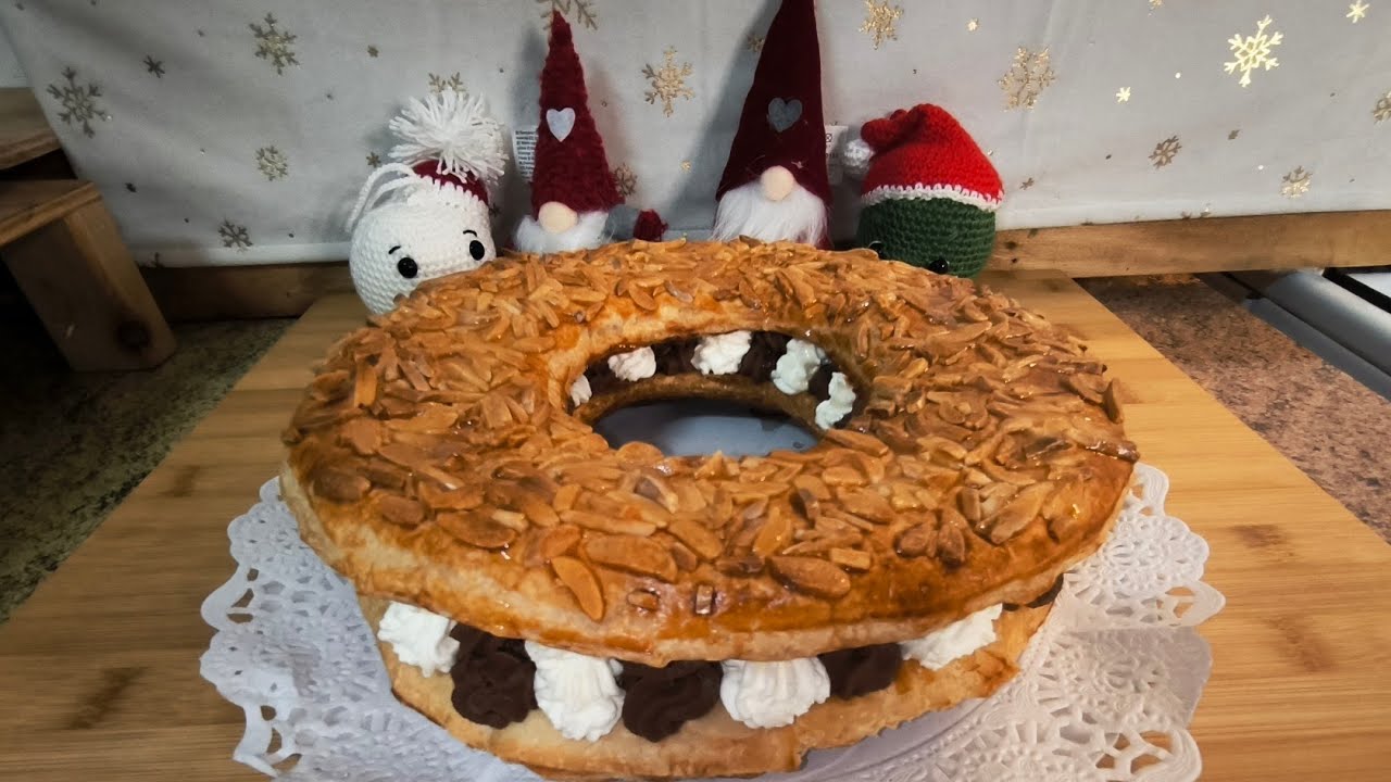 Recetas de Navidad 2025🎄🎄🎄🎄🎄 Roscón de Reyes de Hojaldre Relleno de Trufa y Nata!!!!😋😋😋😋😋😋