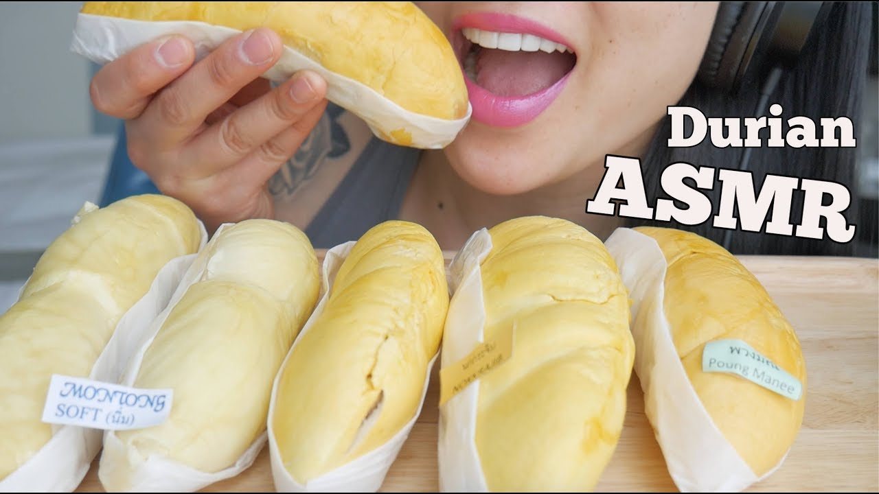 ASMR DURIAN (EATING SOUNDS) NO TALKING | SAS-ASMR