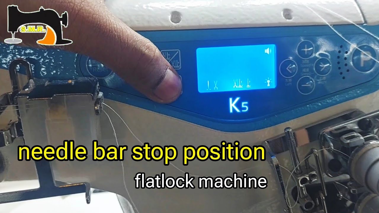 needle bar stop position jack k5 flat lock sewing machine