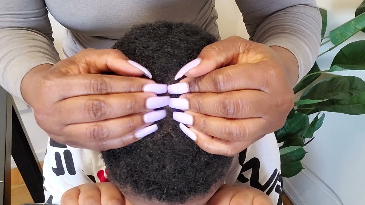 ASMR Scalp Check, Finger Nitpicking + Fast Scratching Massage, Lice Nitpicking Comb 😴💤