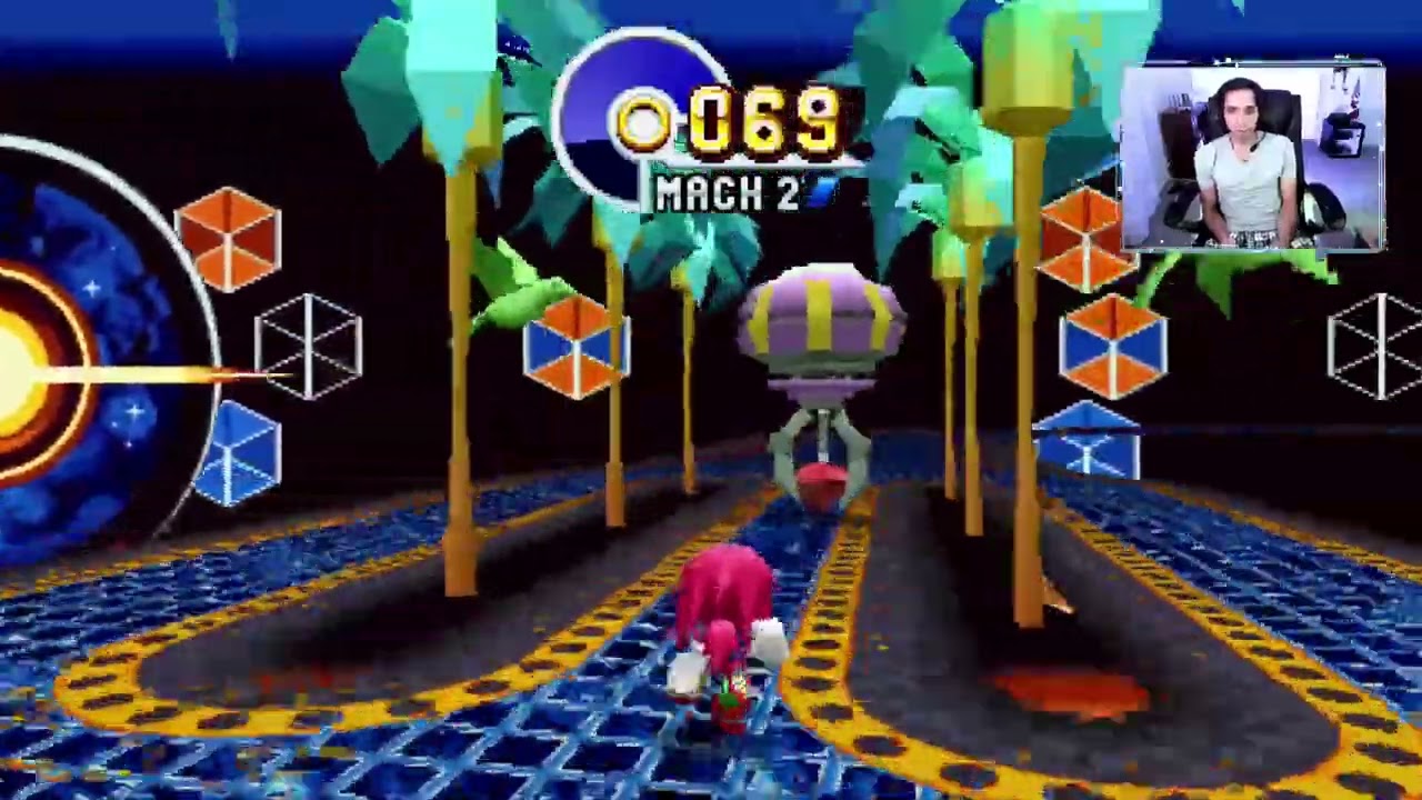 Sonic Mania: 7th Final Chase the UFO Chaos Emerald stage.