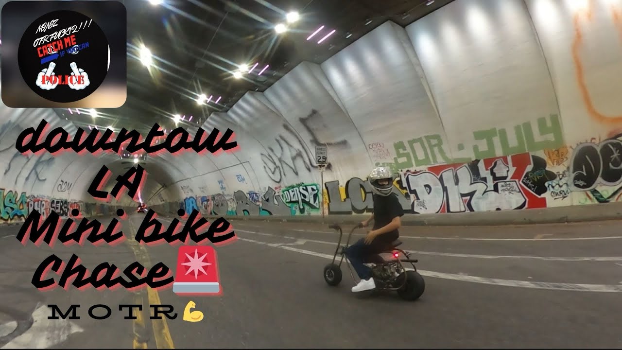 Mini bike police chase