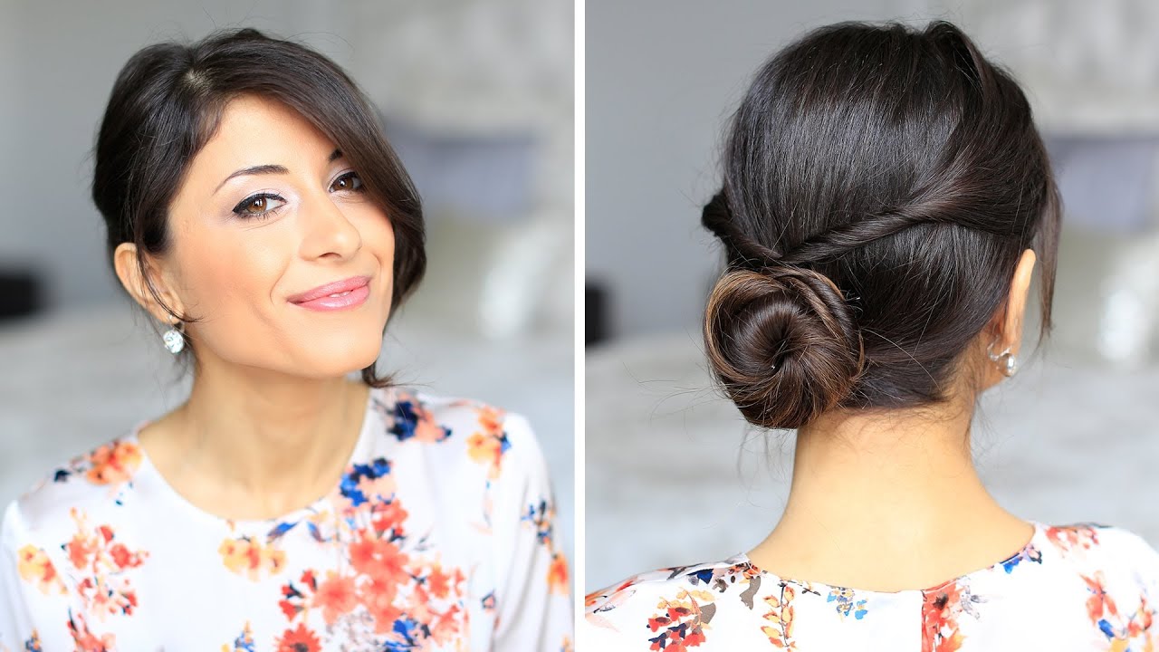 Double Twisted Bun Hair Tutorial