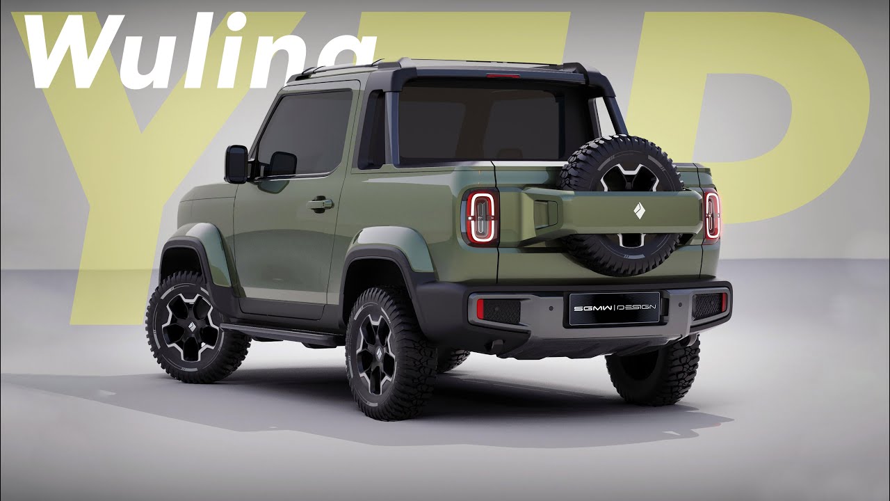 五菱微型双门硬派小皮卡！侧开门外挂备胎，预计纯电跑300公里 | wuling micro electric pickup YEP