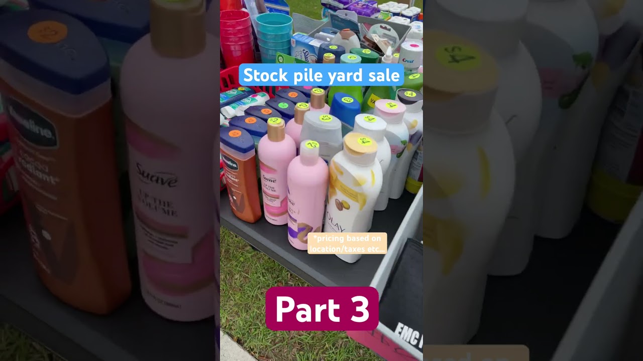 Stock pile yard sale pricing‼️😱 