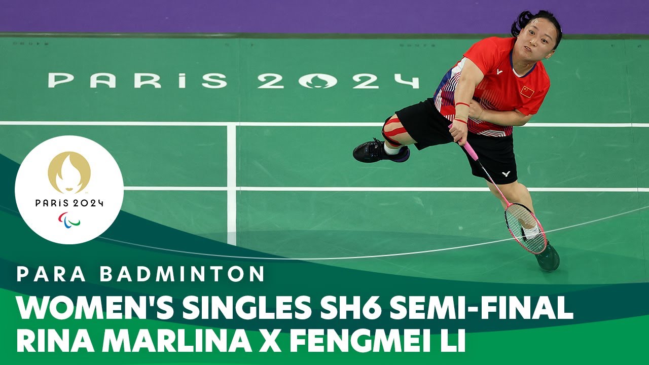 Rina Marlina X Fengmei Li - Women's Singles SH6 Semi-final | Para Badminton - Paris 2024 Paralympics