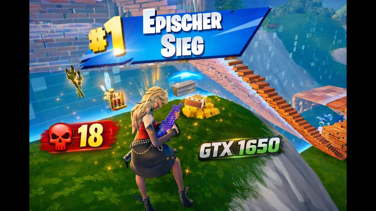 Fortnite Ranked Reload 18 Kills│GTX 1650│Performance Mode🥀