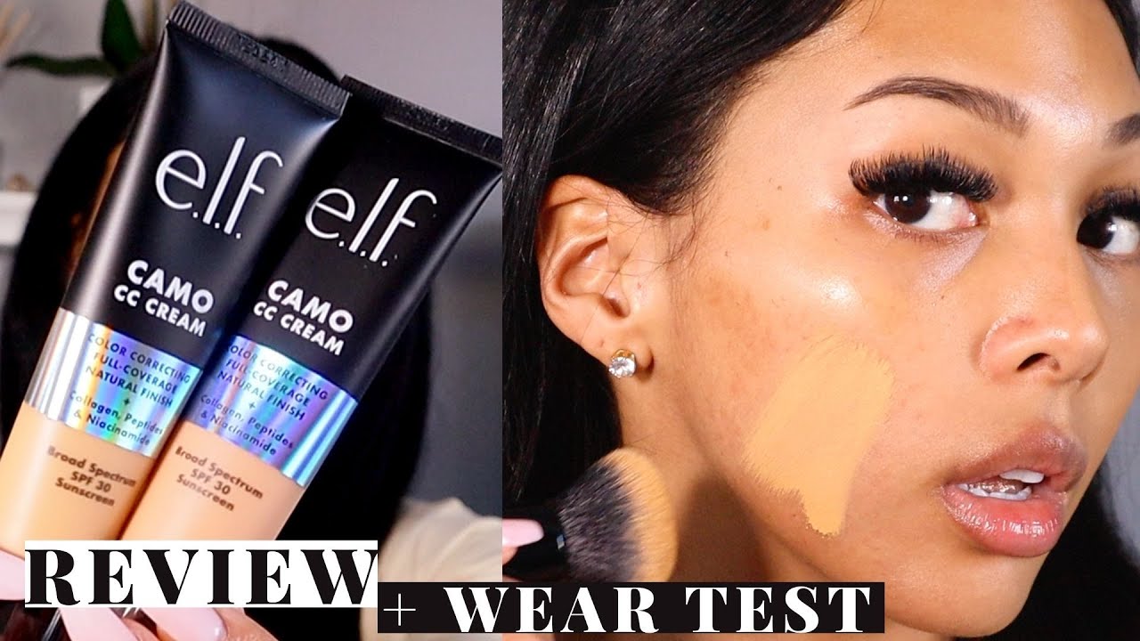 *NOT SPONSORED* TESTING OUT THE ELF CAMO CC CREAM REVIEW + 10 HR WEAR TEST