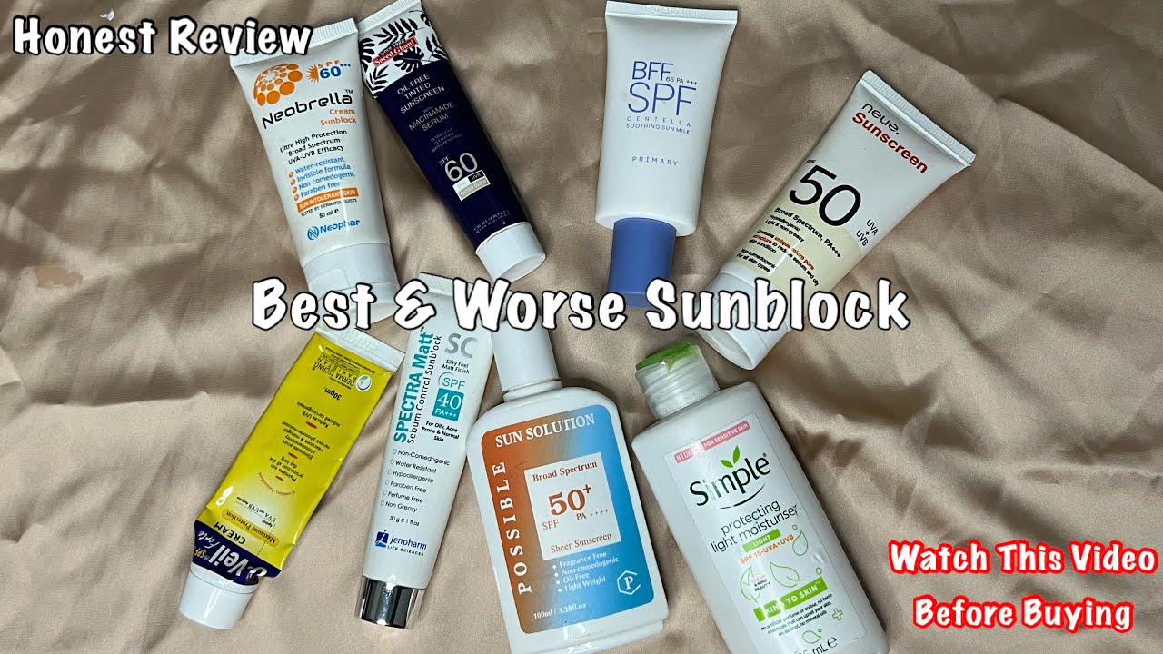 Pakistan Best & worse Sunblock/Sunscreen||U Vail,Primary skin,Neobrella & Many More