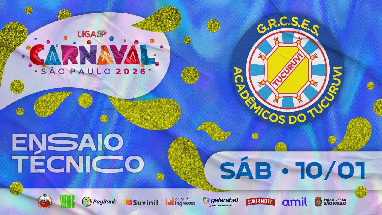 ENSAIO TÉCNICO - ACADÊMICOS DO TUCURUVI  | CARNAVAL SP 2026 | 10.01.2026