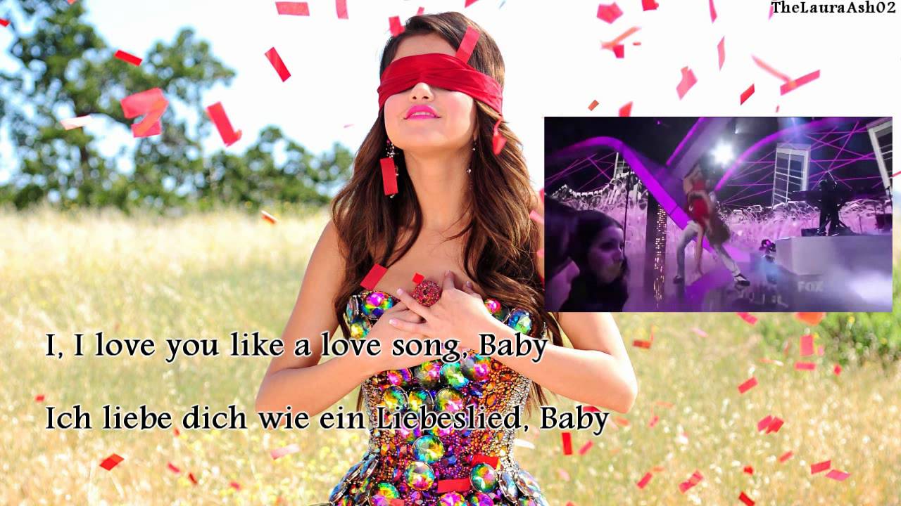 Selena Gomez-Love you like a love song (Lyrics+deutsche Übersetzung)